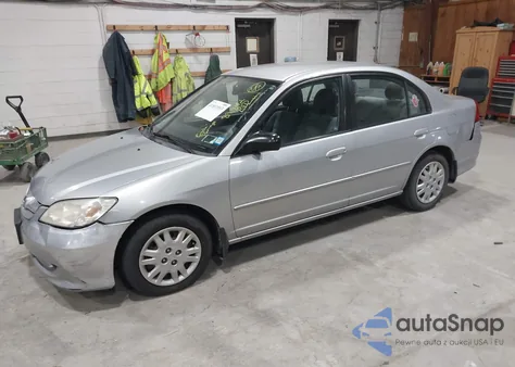 2005 Honda Civic Lx из США, поврежденный, VIN 2HGES16585H579168